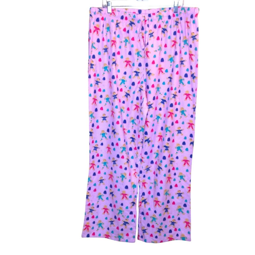 Nite Nite Munki Munki Gingerbread Men Pajama Bottoms XXL